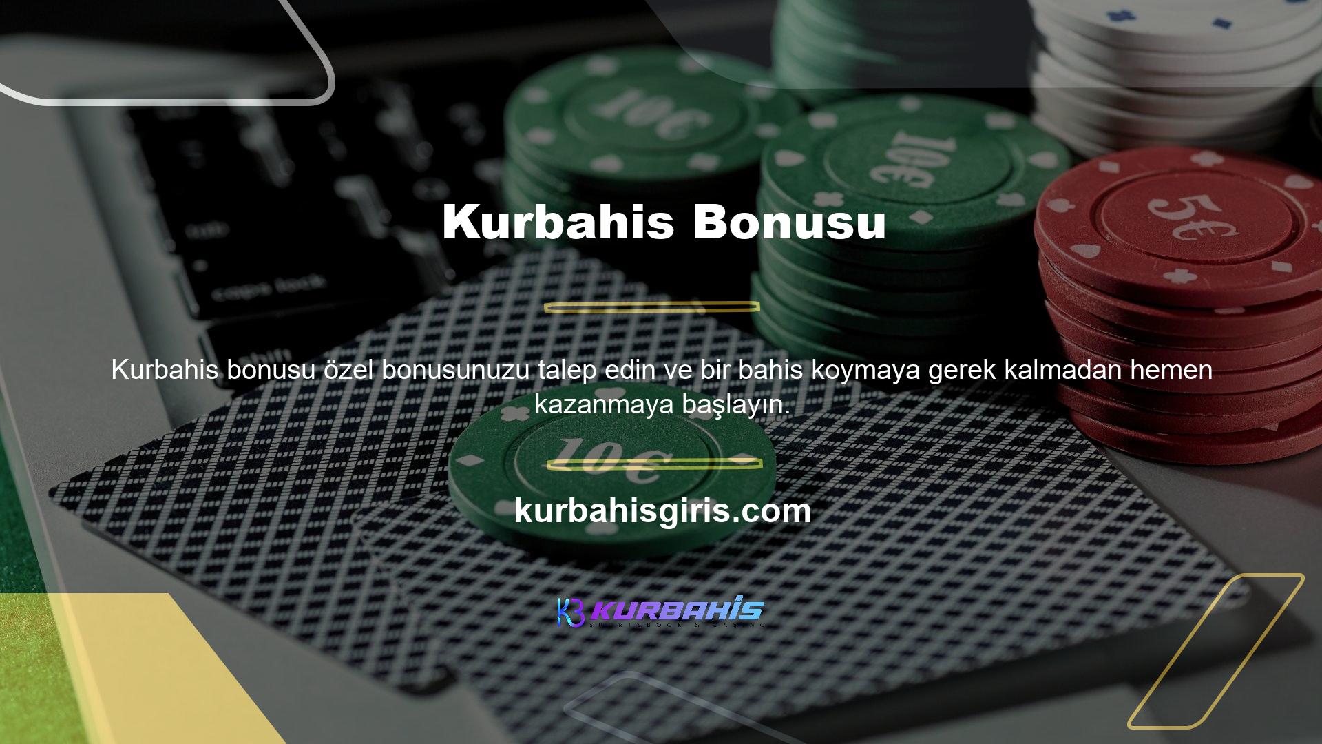 Ayrıca, kazançlarınızı bile artırabilirsiniz! En iyi deneyime sahip olduğunuzdan ve geri gelmeye devam ettiğinizden emin olmak için birinci sınıf bahis şirketi Kurbahis seçin