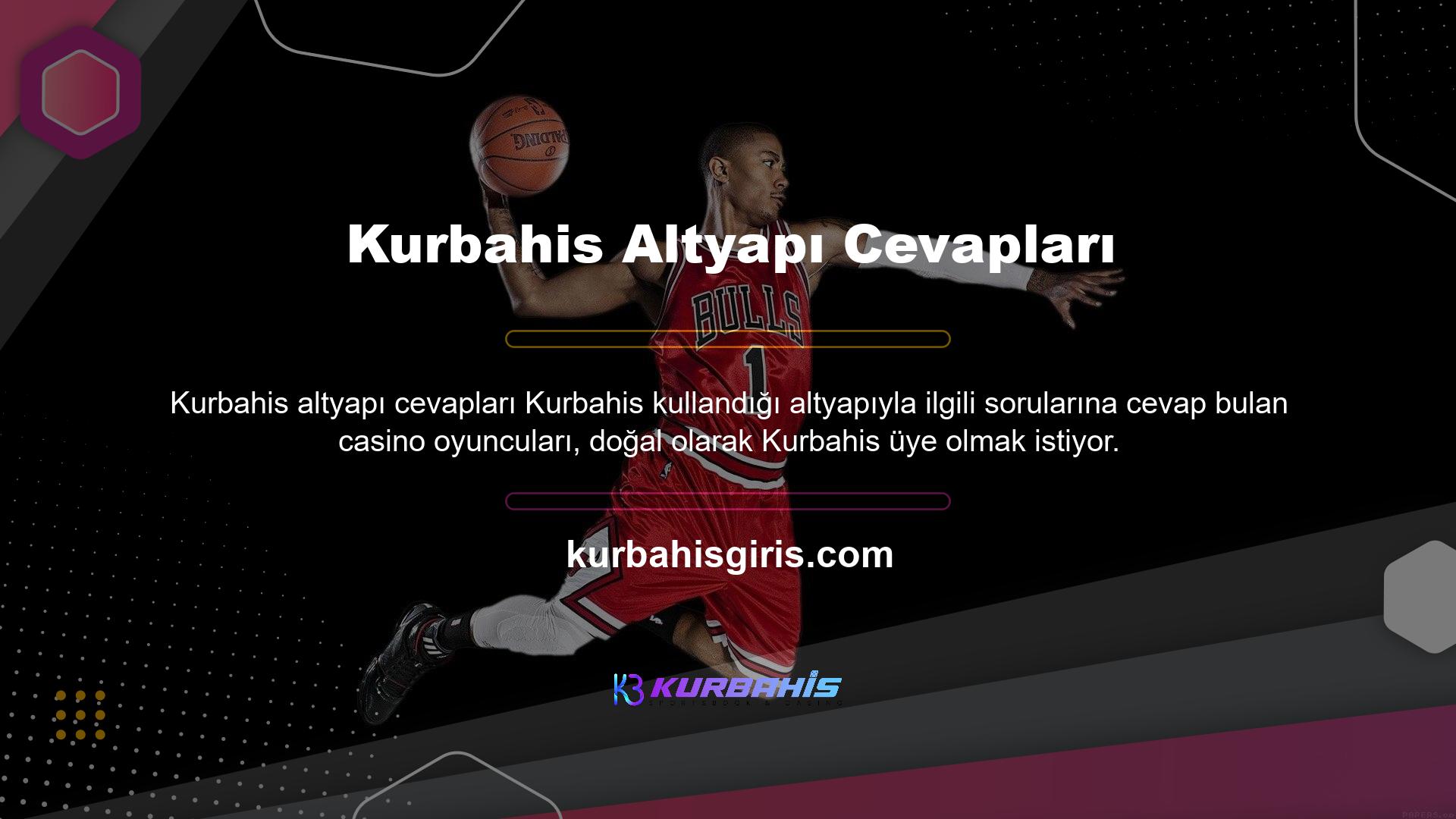 Kurbahis bahis sitesi, sürekli olarak yüksek kaliteli ve sorunsuz bahis oyunları sunmak için profesyonel oyun altyapıları kullanan bir şirket